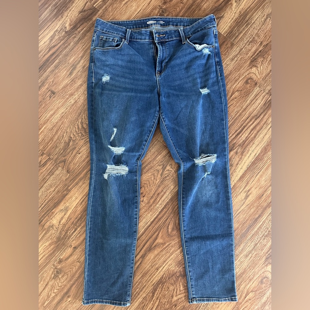 Old Navy Power Slim Straight Mid Rise Size 14